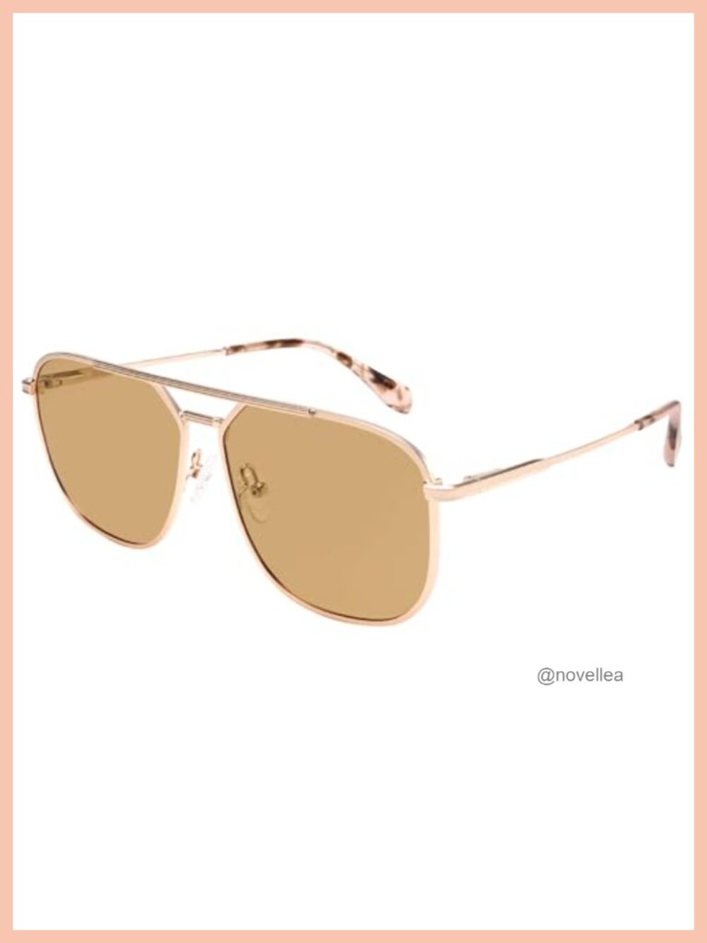 Oversized Aviator Polarized Sunglasses with Metal Frame for Men Women UV400